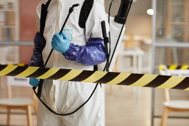Professional Biohazard Cleanup technician working in Piru, CA
